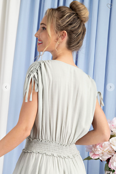 Soft and Sweet Sage Mini Dress