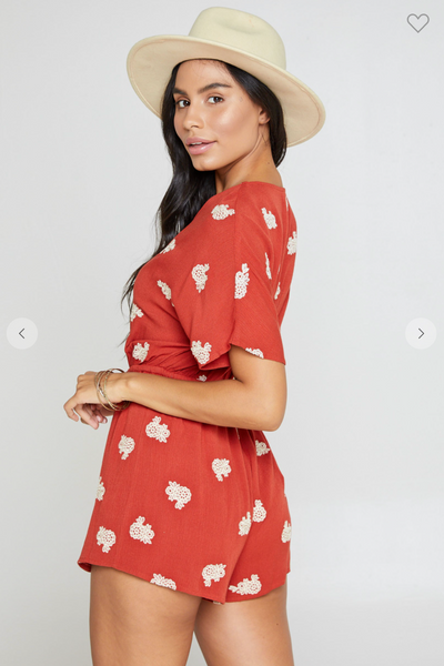 Botanica Embroidered Romper