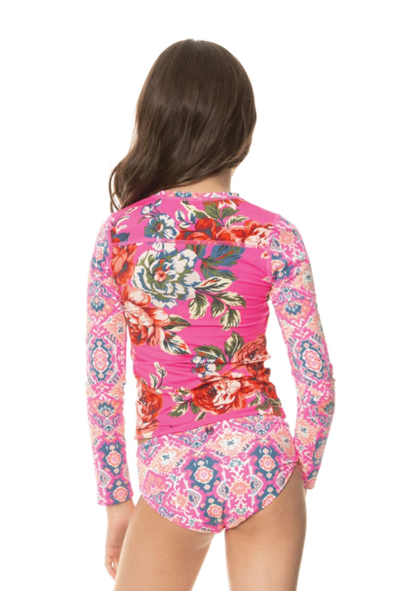 Maaji Rose Affair Moonstar Girls Rashguard Set