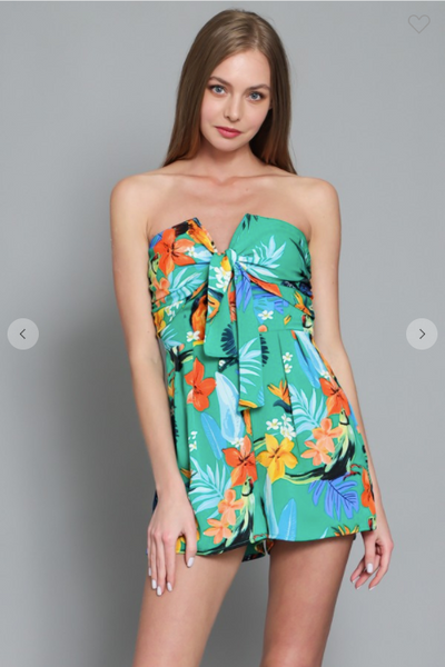 Tropical Tube Romper