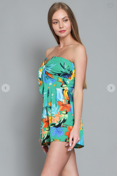 Tropical Tube Romper