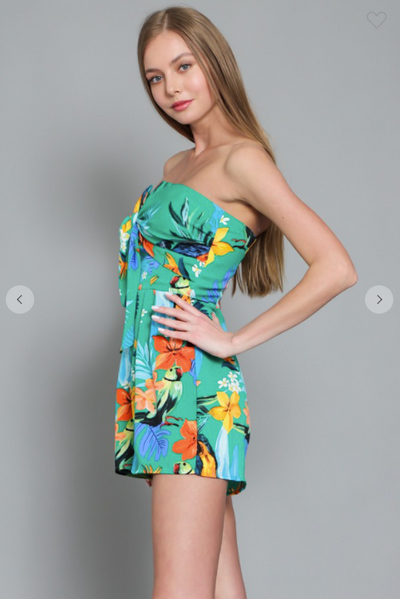 Tropical Tube Romper
