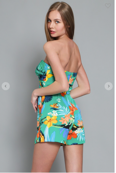 Tropical Tube Romper