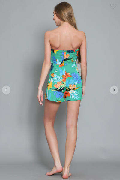 Tropical Tube Romper