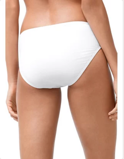 Pearl High-Waist Twist-Front Bikini Bottoms