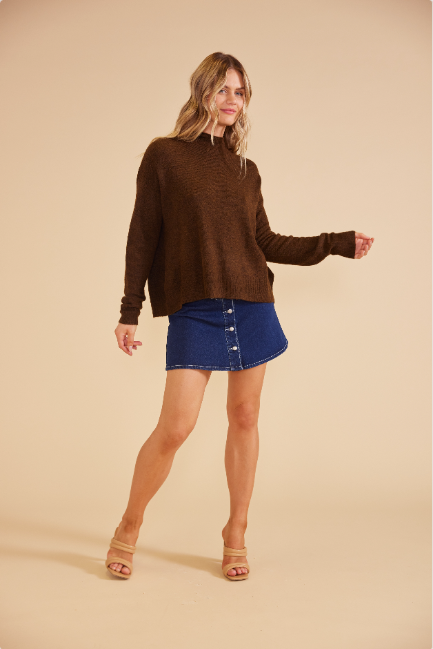 ATAR FUNNEL NECK KNIT