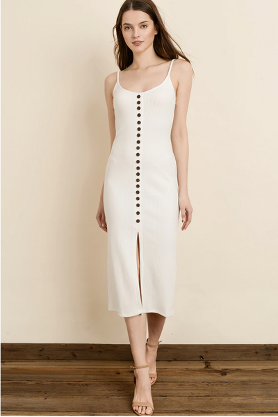 Ribbed Knit Midi Dress