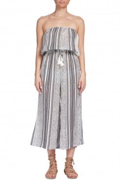 Culotte Jumpsuit with Tie Waist