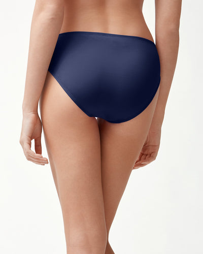 Pearl High-Waist Twist-Front Bikini Bottoms