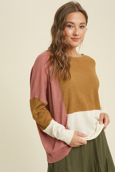 COLORBLOCK LIGHTWEIGHT SWEATER
