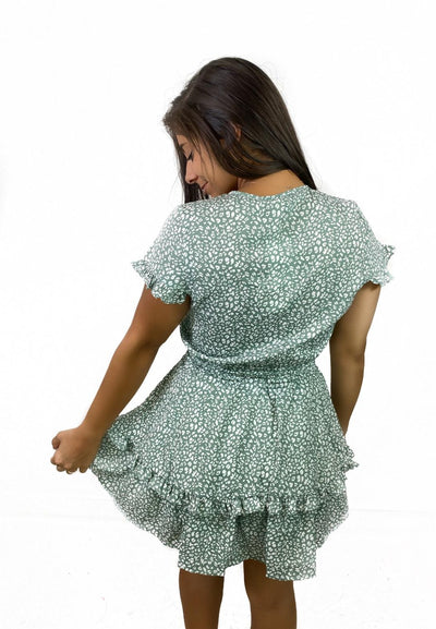 Ditzy Leopard Tie Dress