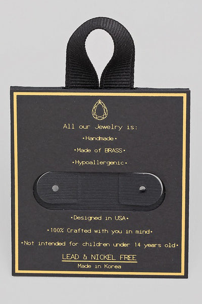 Mini Eye Lashes Stud Earrings