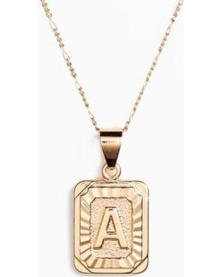 Vintage Inspired Initial Necklace by Bracha