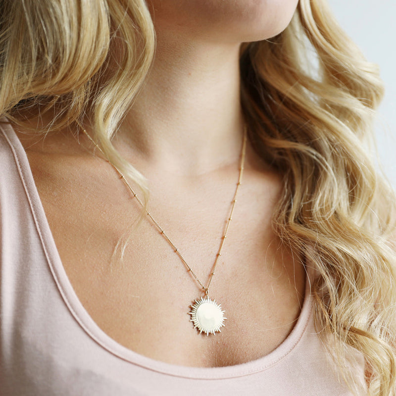 Gold Sunbeam Necklace