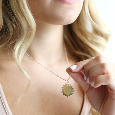 Gold Sunbeam Necklace