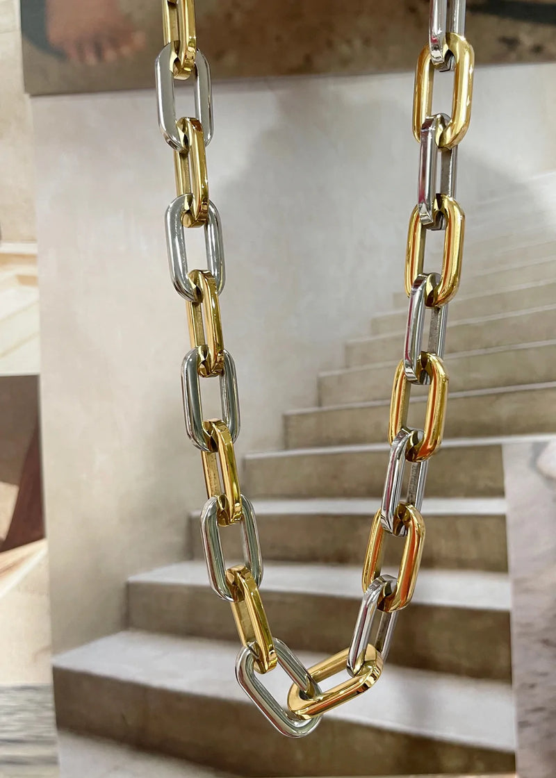 Elle Gage Two Tone Necklace