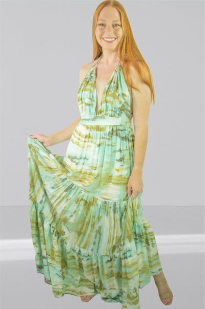 Pastel Tie Dye Maxi Dress