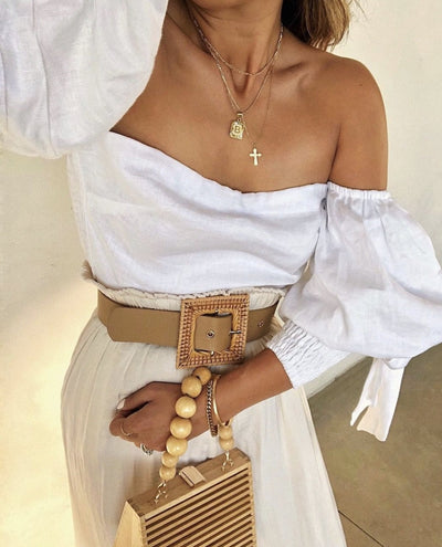 Vintage Inspired Initial Necklace by Bracha