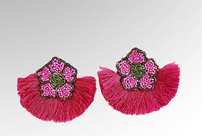 Flower Fan Earrings