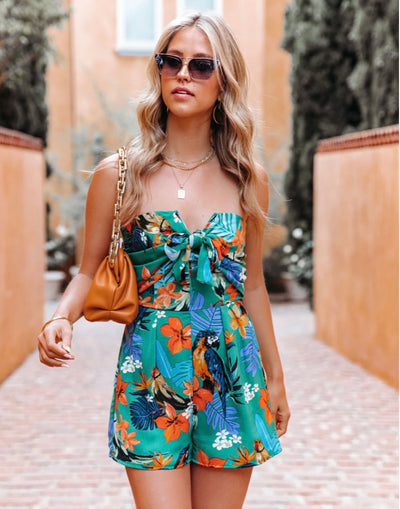 Tropical Tube Romper