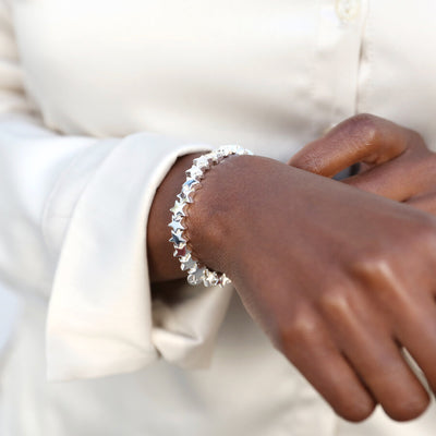 Silver Star Stretch Bracelet