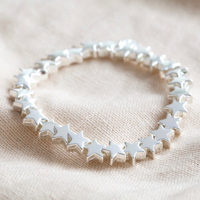 Silver Star Stretch Bracelet