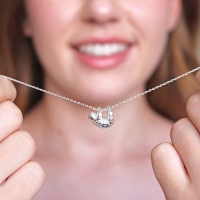 Silver Sloth Necklace