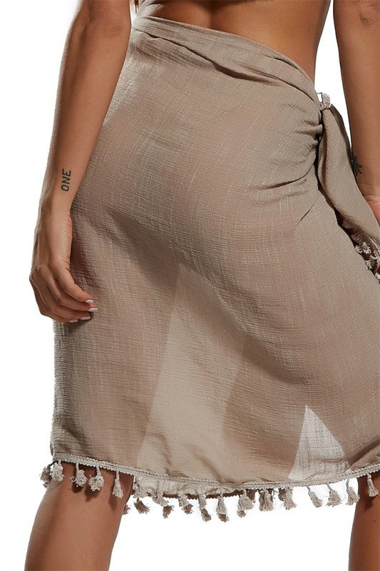 Beach Basics Cotton Gauze Sarong Cover Up
