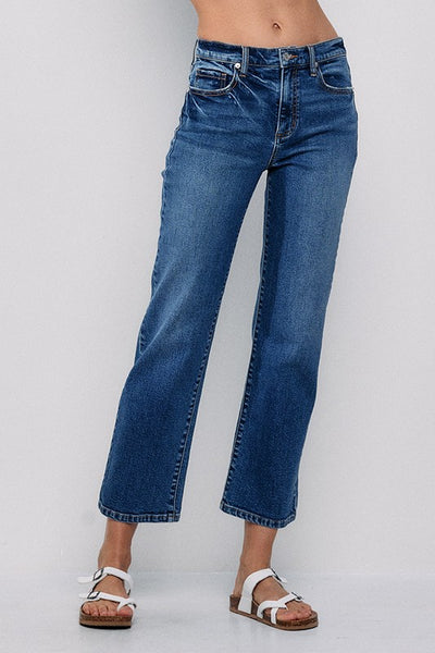 CLASSIC HIGH RISE STRAIGHT JEANS
