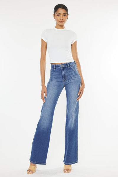 ULTRA HIGH RISE HOLLY FLARE JEANS-KC9248M-OP