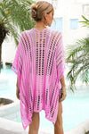 HOLLOW KNITTED BEACH WEAR SWIM COVER UP