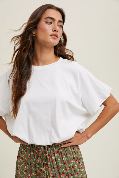 Bubble Hem Knit Top