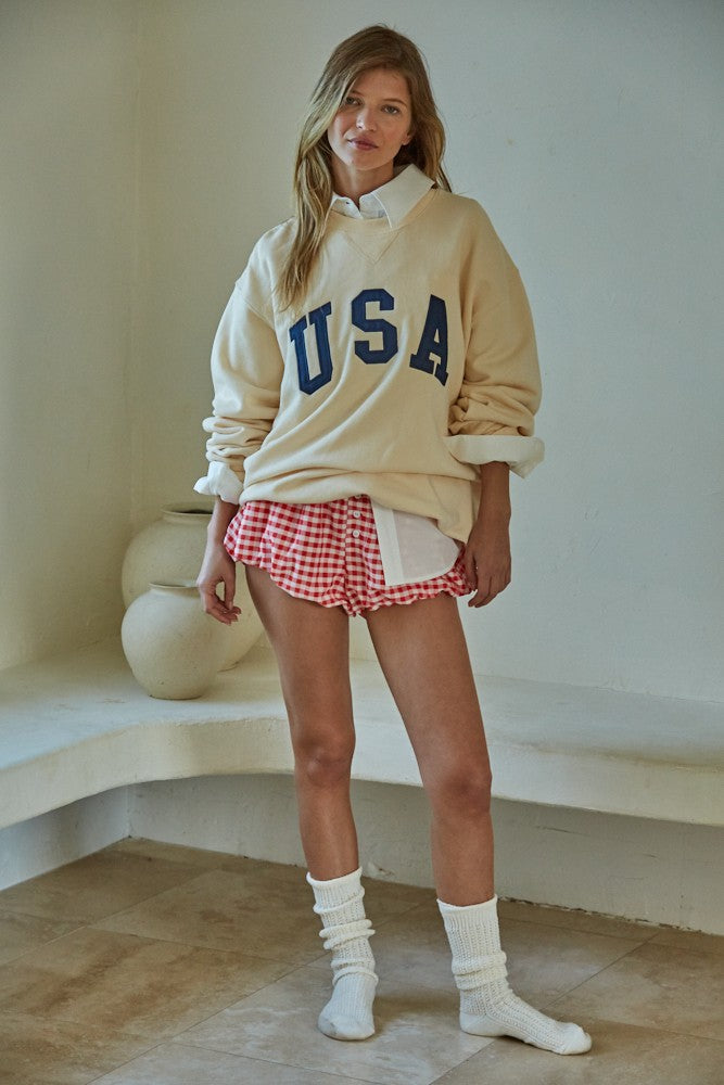 Usa Pullover Top