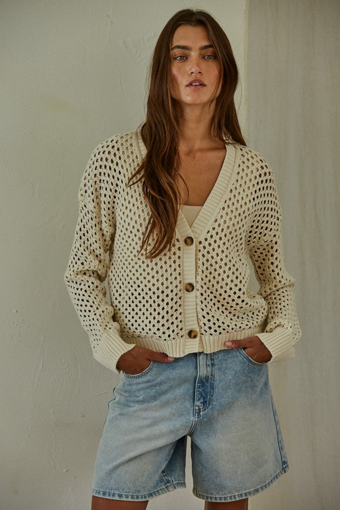 Kensley Open Knit Cardigan