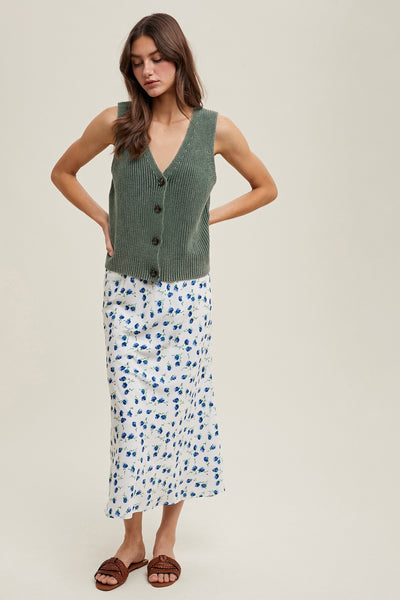 Button-up Sweater Vest