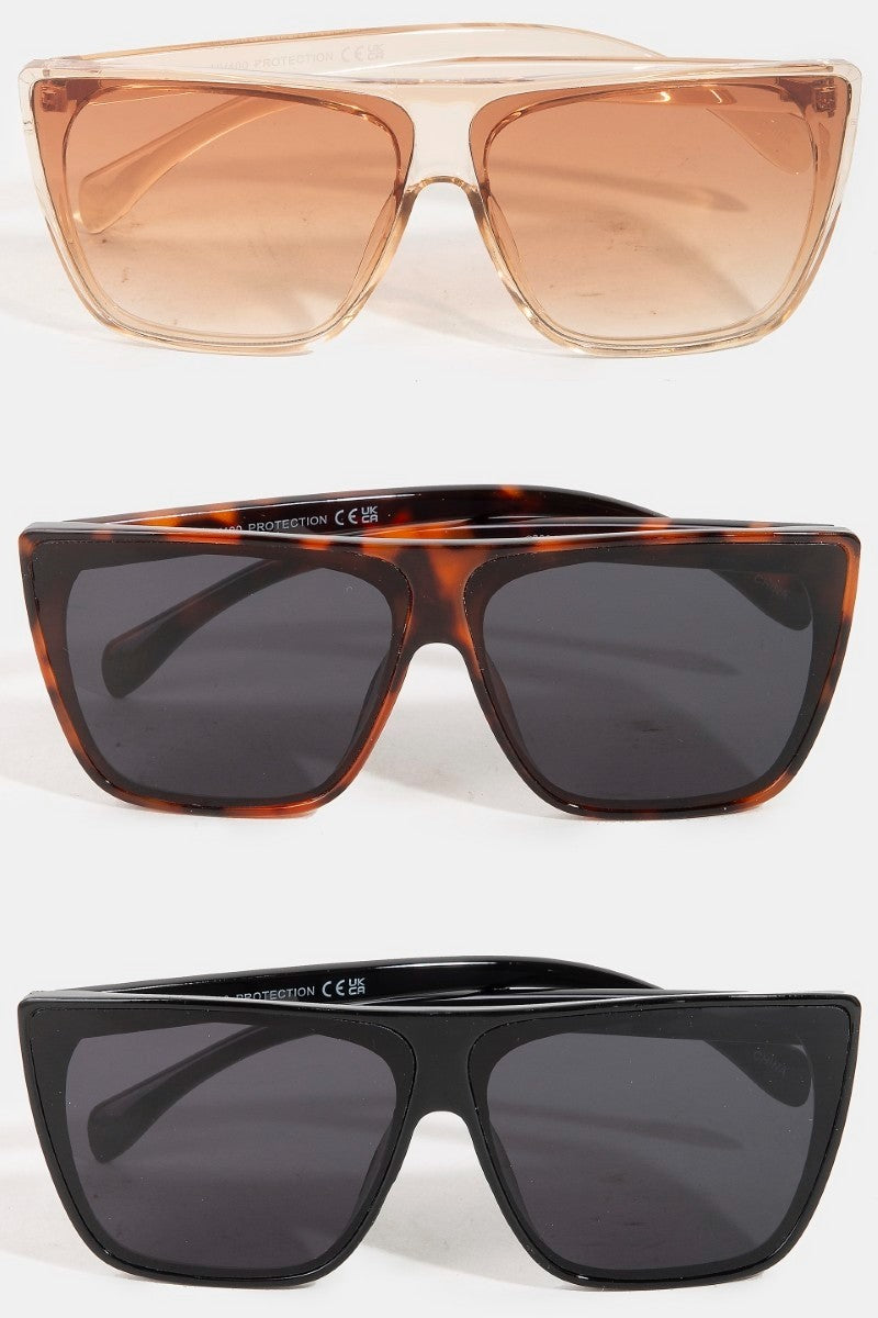 Oversized Square Lens Sunglasses