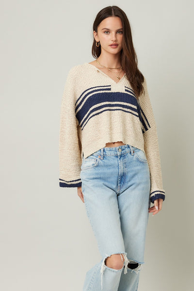 Patch Long Sleeve Sweater