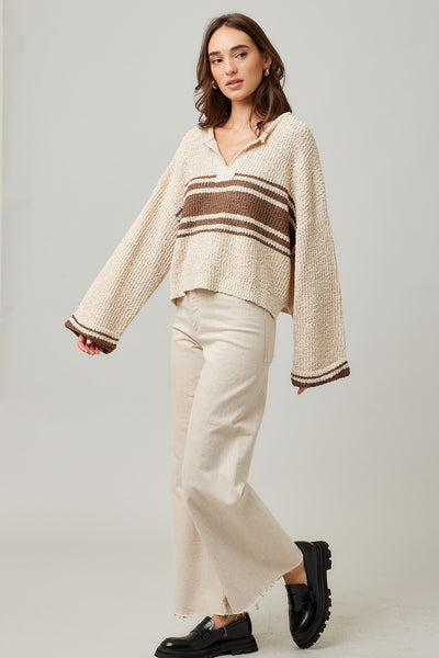 Patch Long Sleeve Sweater