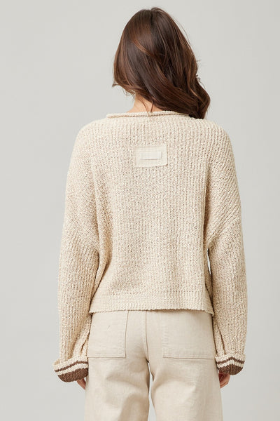Patch Long Sleeve Sweater