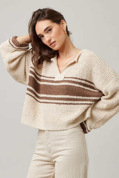 Patch Long Sleeve Sweater