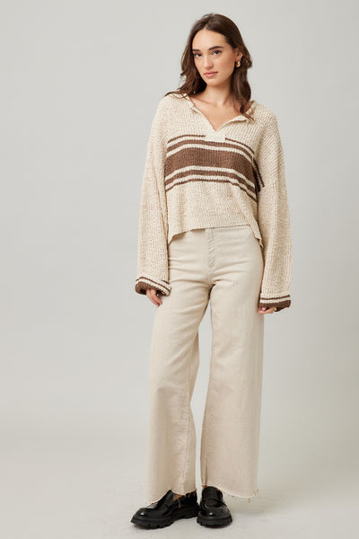 Patch Long Sleeve Sweater