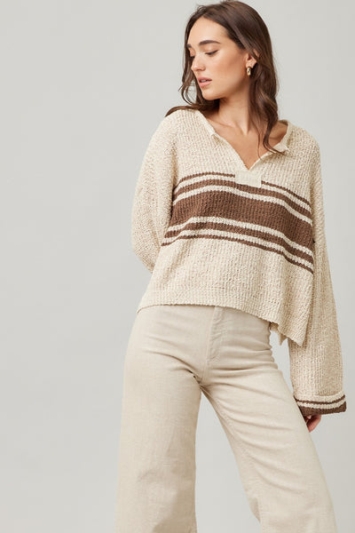 Patch Long Sleeve Sweater