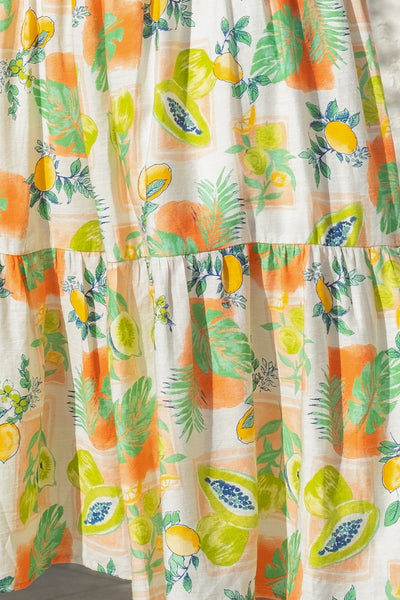 Printed Cutout Maxi Dress