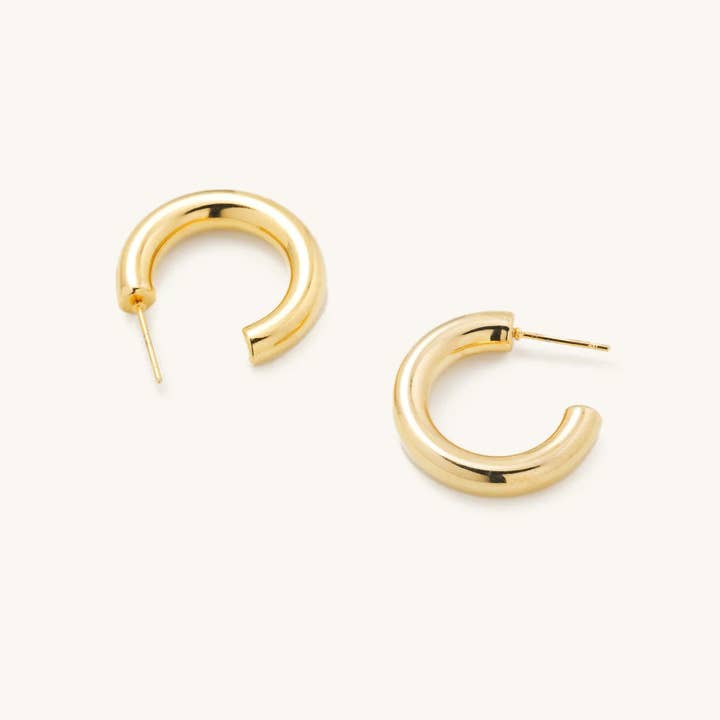 Rome Gold Tube Hoops