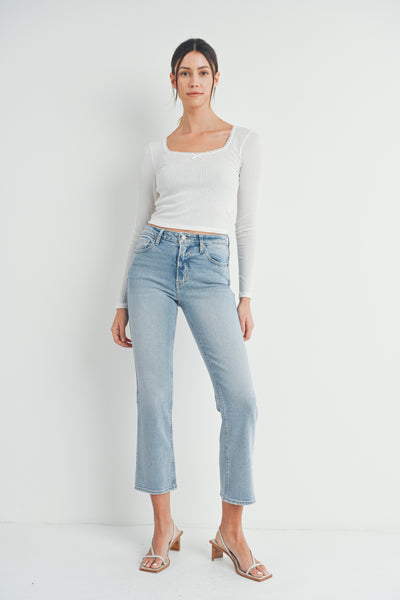 SLIM CROPPED BOOTCUT