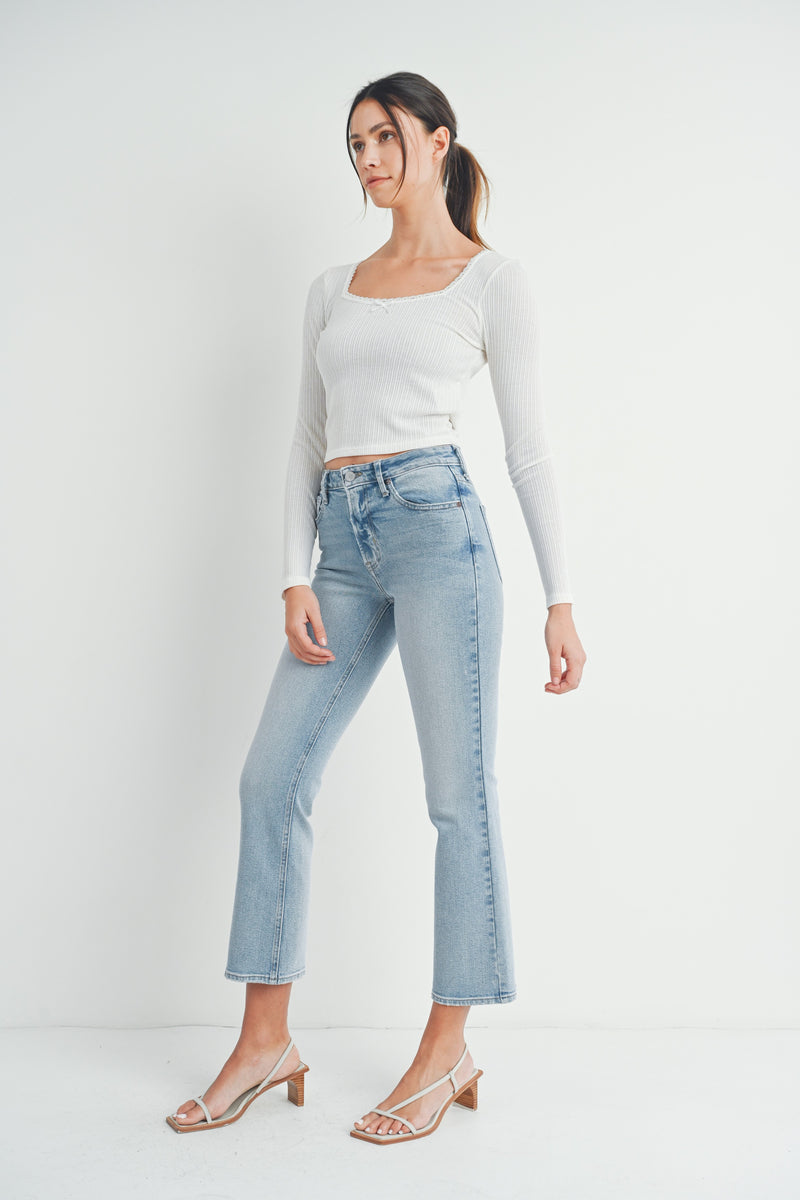SLIM CROPPED BOOTCUT