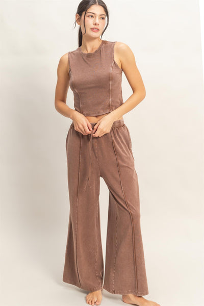 Mineral Washed Sleeveless Top