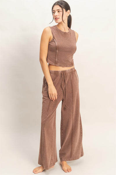 Mineral Washed Sleeveless Top