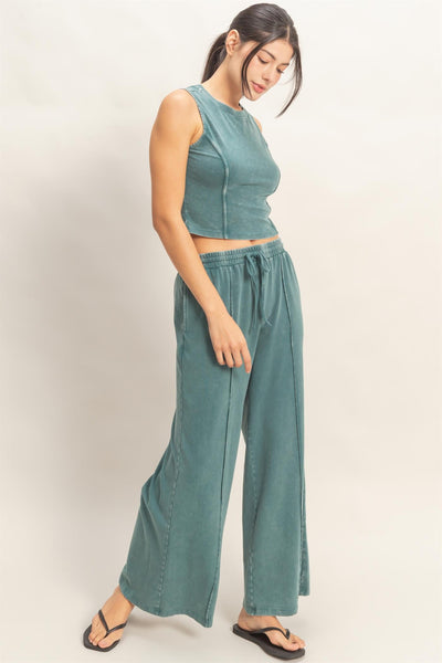 Mineral Washed Sleeveless Top