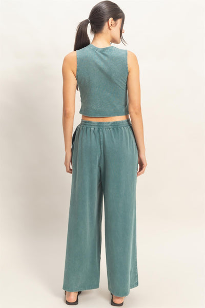 Mineral Washed Sleeveless Top